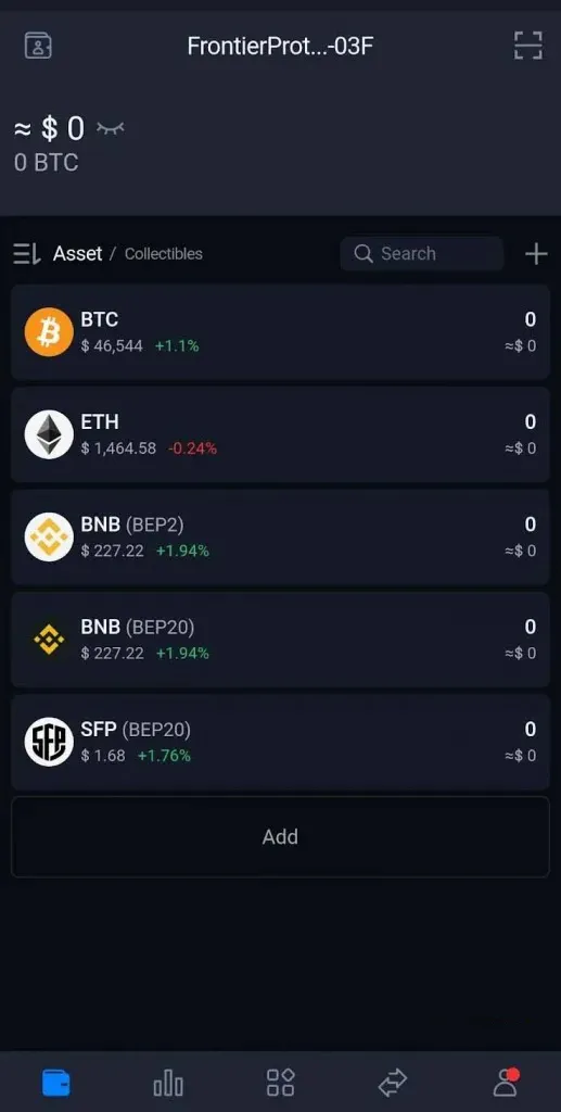 add coin to wallet