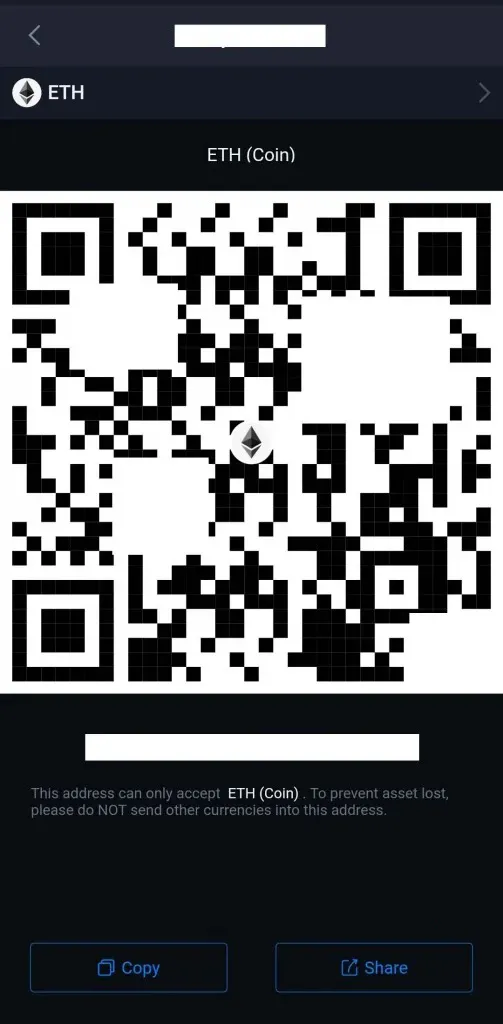 recieve eth