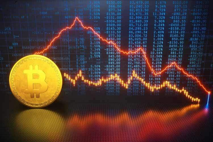 ریزش قیمت ارز بیت کوین 1 تصویر کاهش قیمت بیت کوین