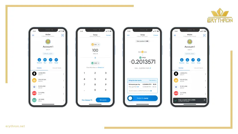 Swap کردن در تراست ولت 