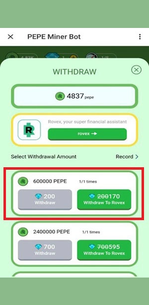 ایردراپ پپه ماینر چیست؟ آموزش کامل pepe miner bot 3 برداشت پپه