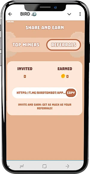 آموزش دریافت ایردراپ bird تلگرام 6 Referrals در ایردراپ bird