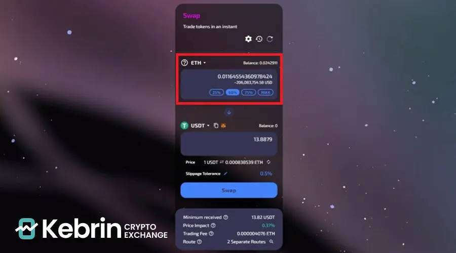 ایردراپ سونیوم (Soneium) چیست؟ آموزش دریافت ایردراپ سونی در تلگرام 10 روی گزینه Swap کلیک کنید.