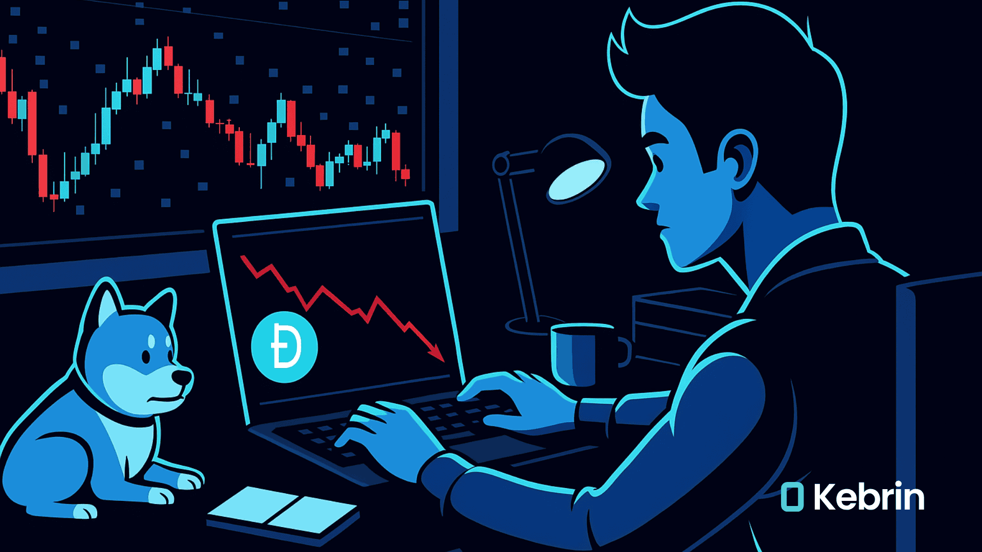 سقوط ۵ درصدی دوج‌کوین در پی الگوی نزولی «Lower-Lows Pattern»